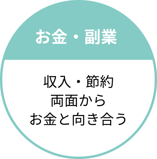 お金・副業：収入・節約 両面からお金と向き合う